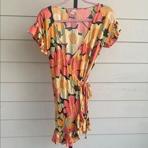 Billabong bohemian floral vacation summer sundress xs